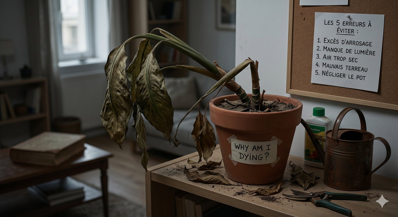 Pourquoi mes plantes d'intérieur meurent ?